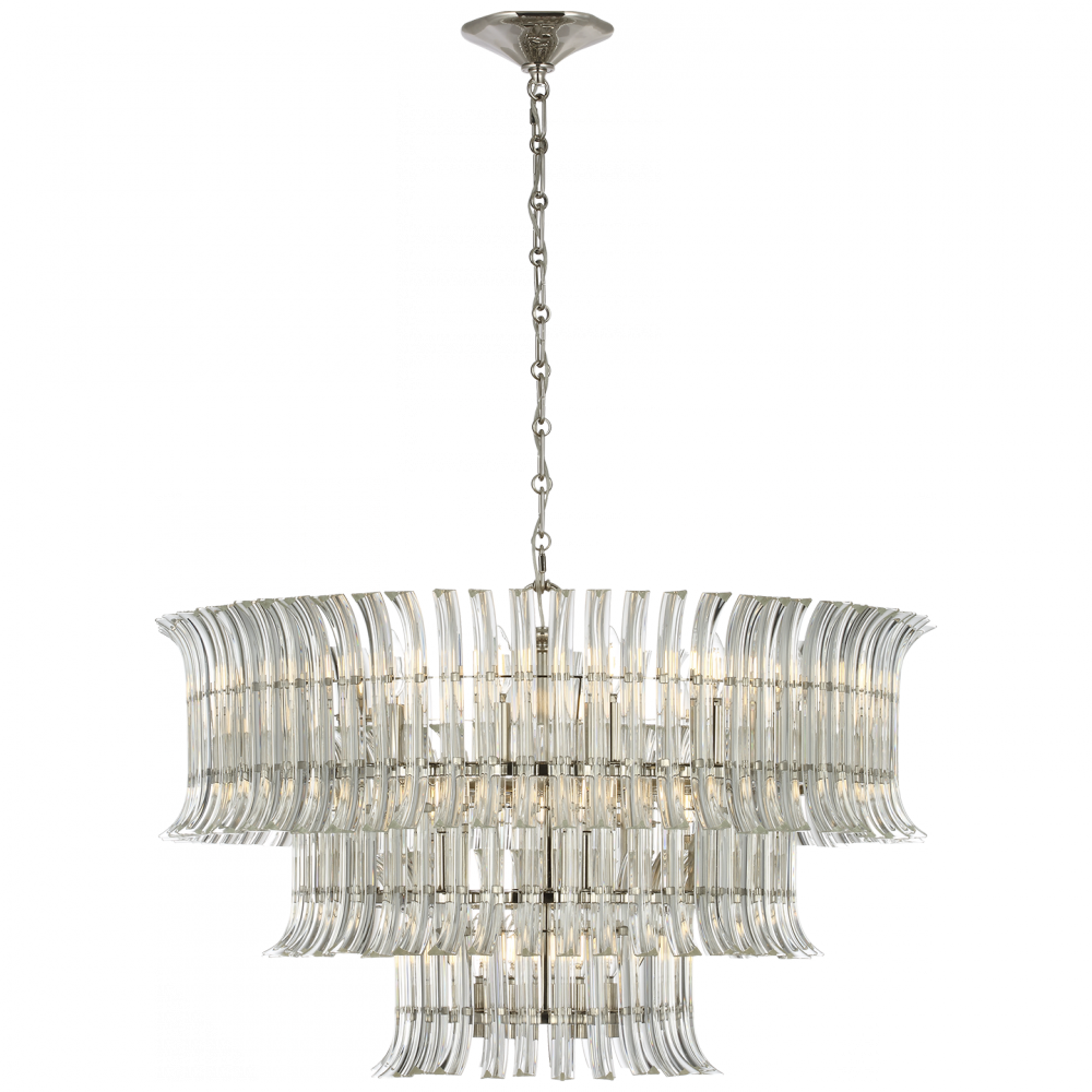 Rhine 34&#34; Three Tier Chandelier