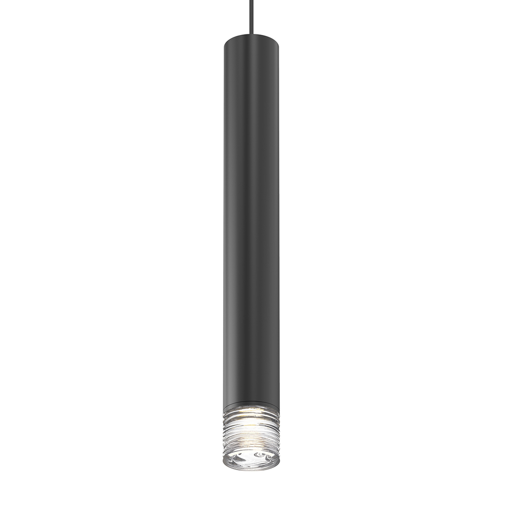 3&#34; Tall LED Pendant w/Clear Ribbon Glass Trim and 25° Narrow Flood Lens