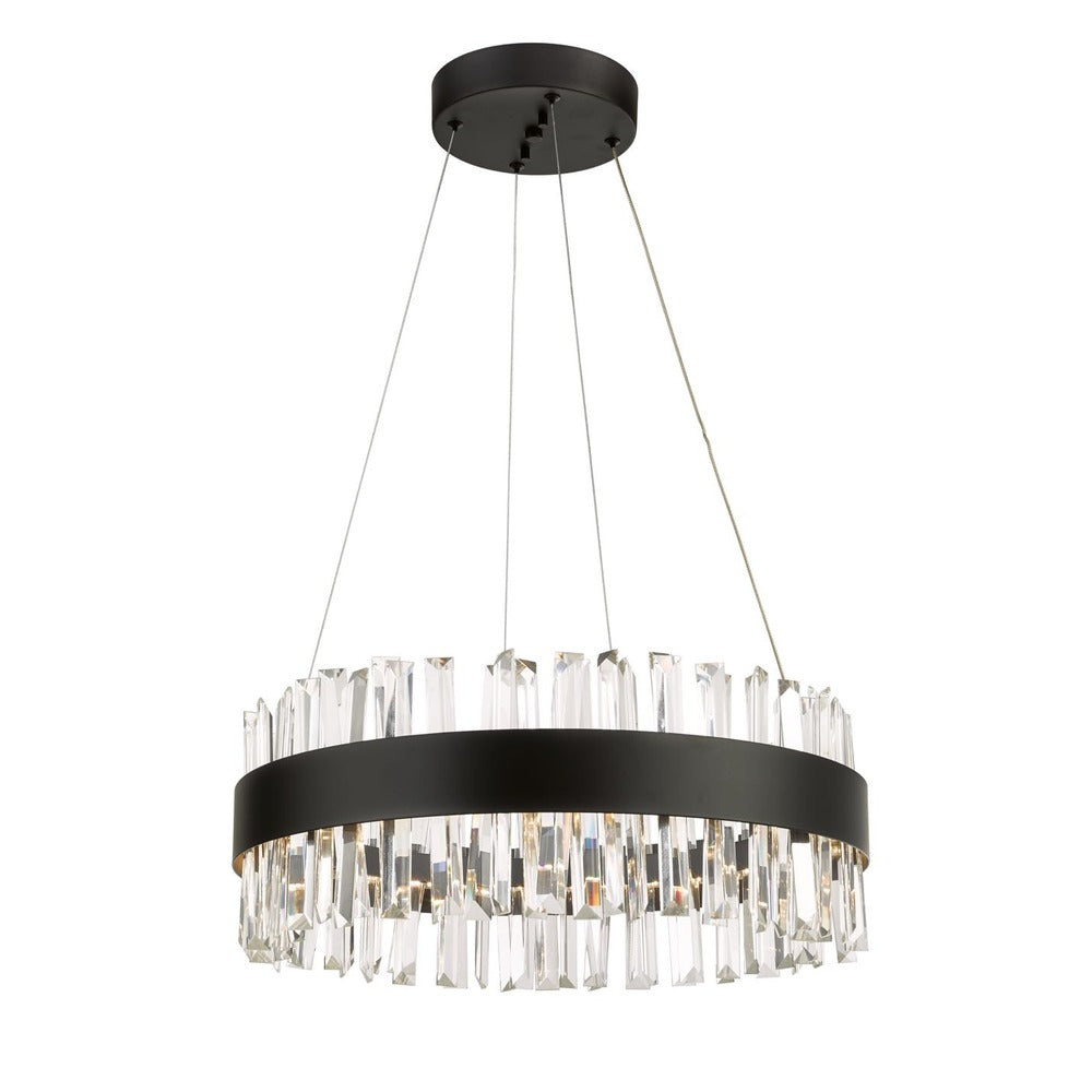 Avista Geo Chandelier 20&#34; Black-LED