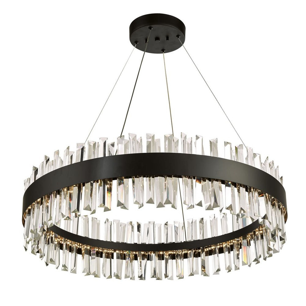 Avista Geo Chandelier 30&#34; Black-LED