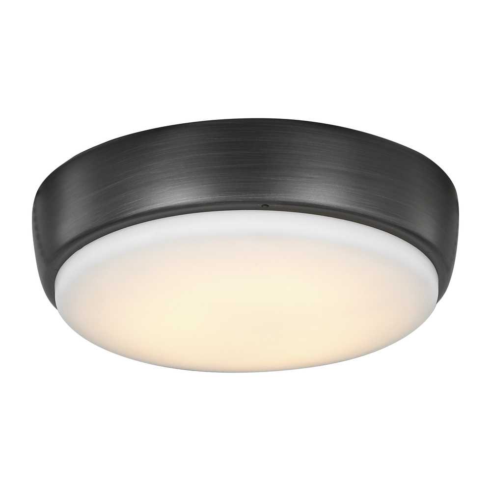 7&#34; LED Light Kit in Aged Pewter with Frosted Acrylic Shade
