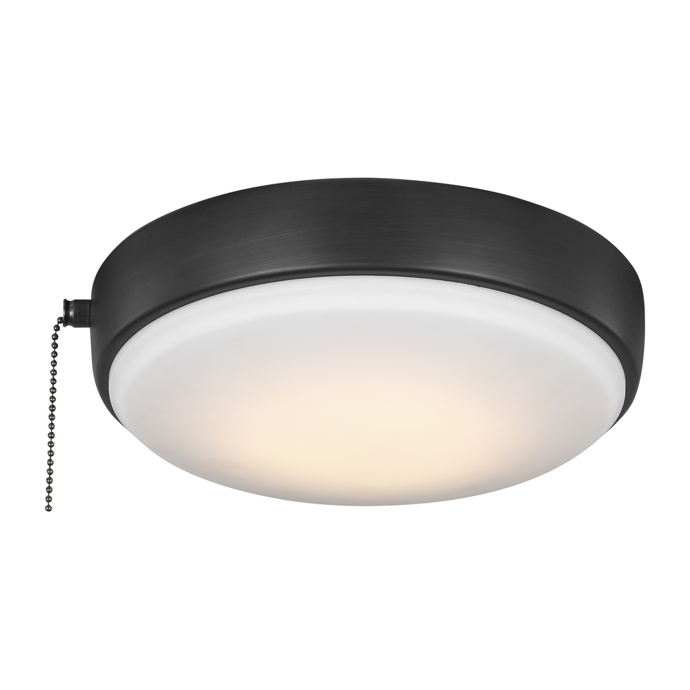 9&#34; LED Light Kit in Aged Pewter with Frosted Acrylic Shade