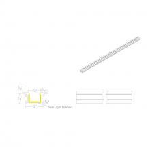 WAC Canada LED-T-RCH5-WT - InvisiLED? 8ft Recessed Mounted Trim Channel