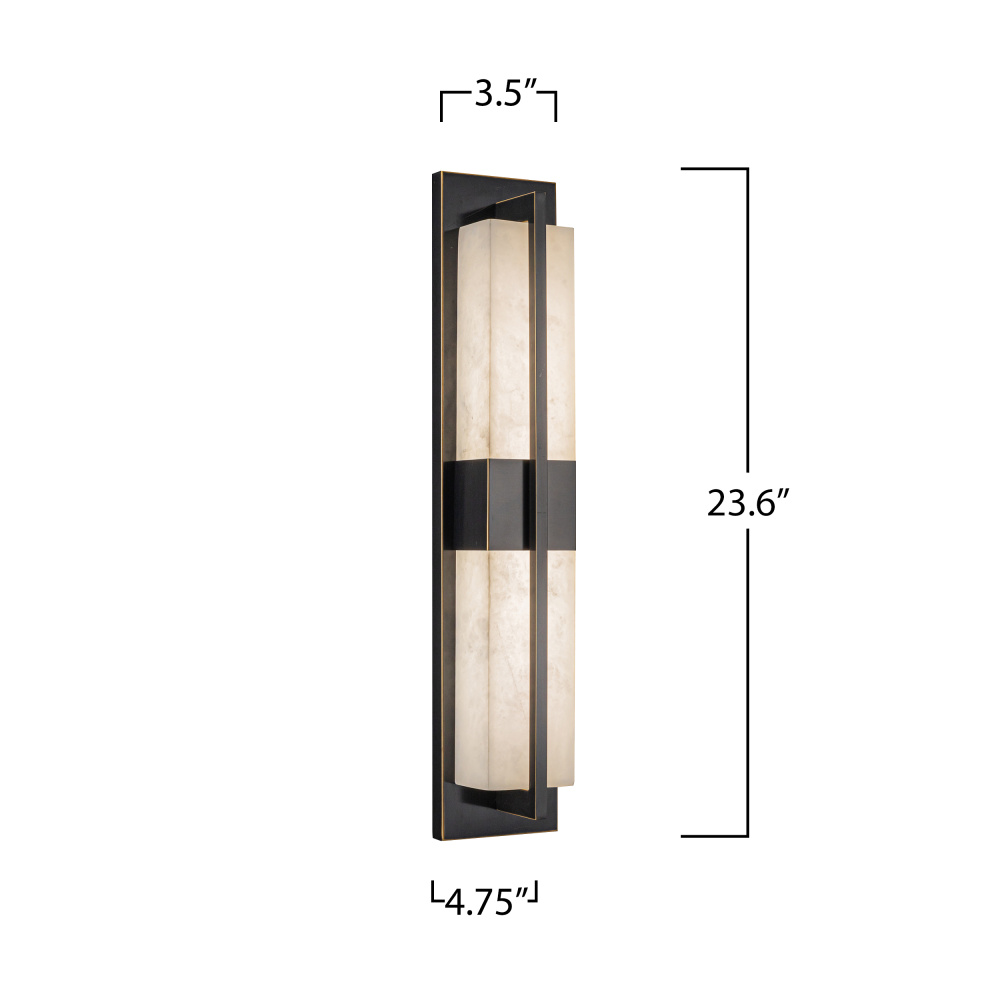 Briana Integrated LED Wall Sconce, Bronze