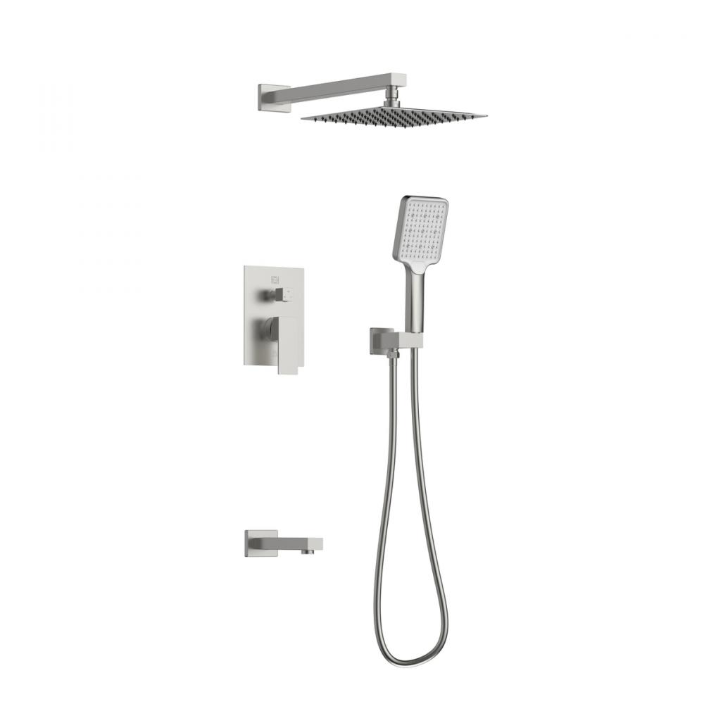 Shower Room Faucet 19-7/64&#34; × 78&#34; brushed nickel