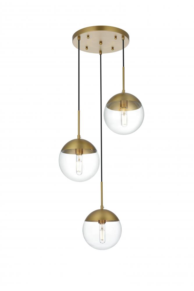 Eclipse Hang D18&#34;H9&#34;L3 Satin Gold CL