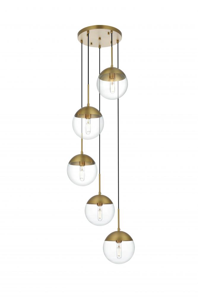 Eclipse Hang D18&#34;H9&#34;L5 Satin Gold CL