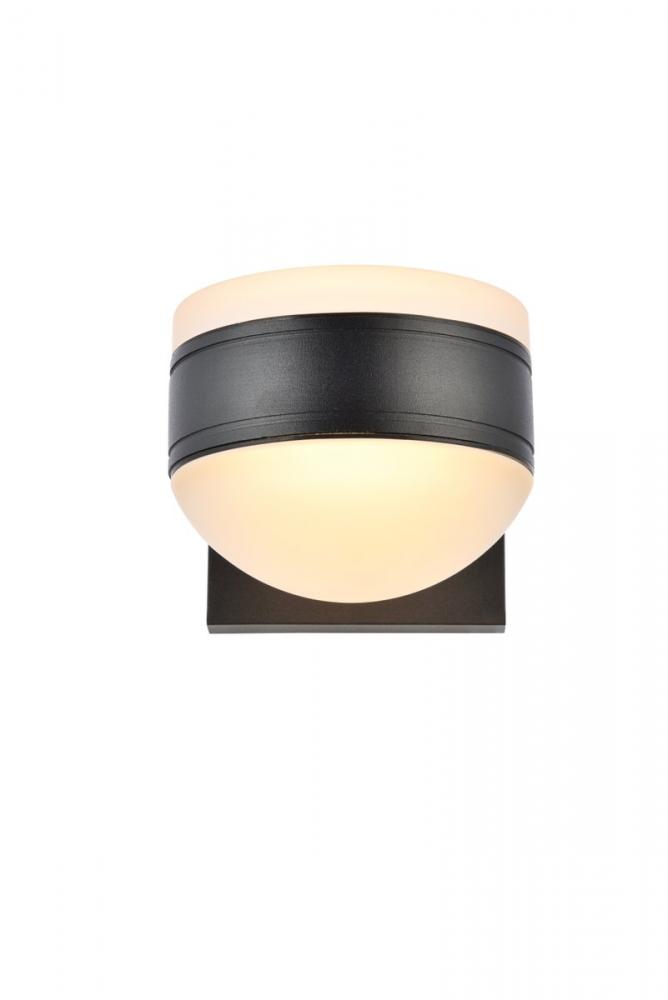 LED Wall Sconce D5&#39;&#39;E6.5&#39;&#39;H5.5&#39;&#39; Black