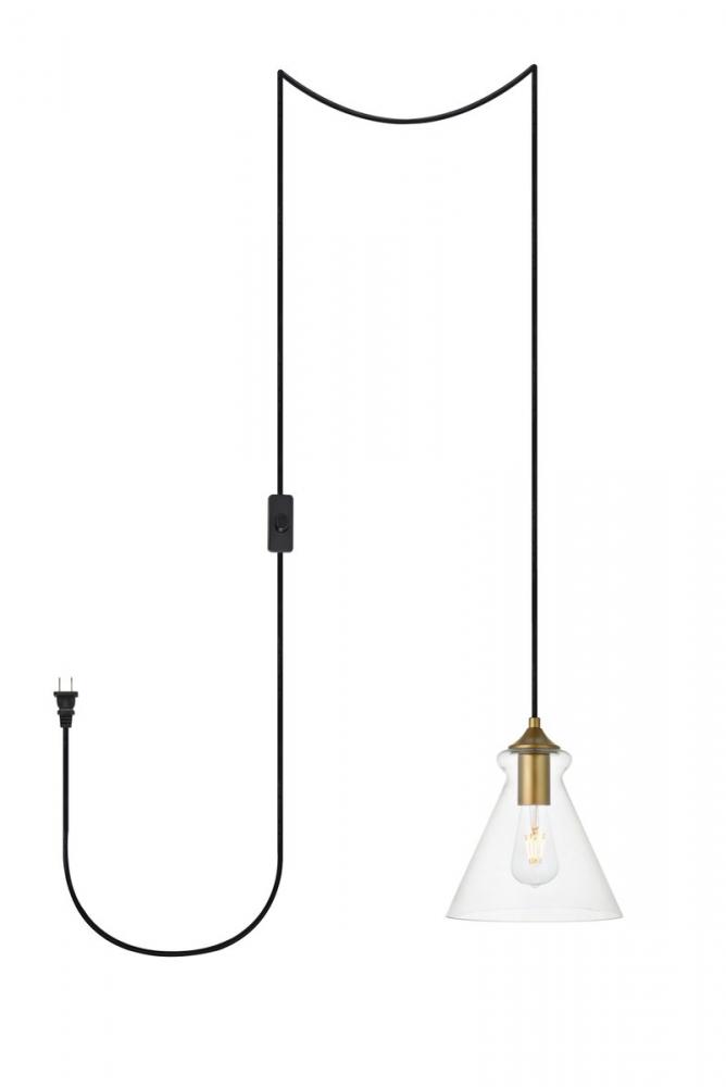 DESTRY Hang D7.9&#34;H9.4&#34;L1 with plug BR