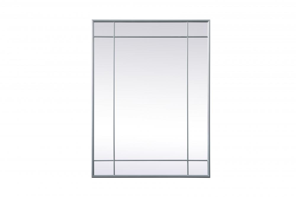 Viola Wall mirror 30&#34;W x 40&#34;H silver