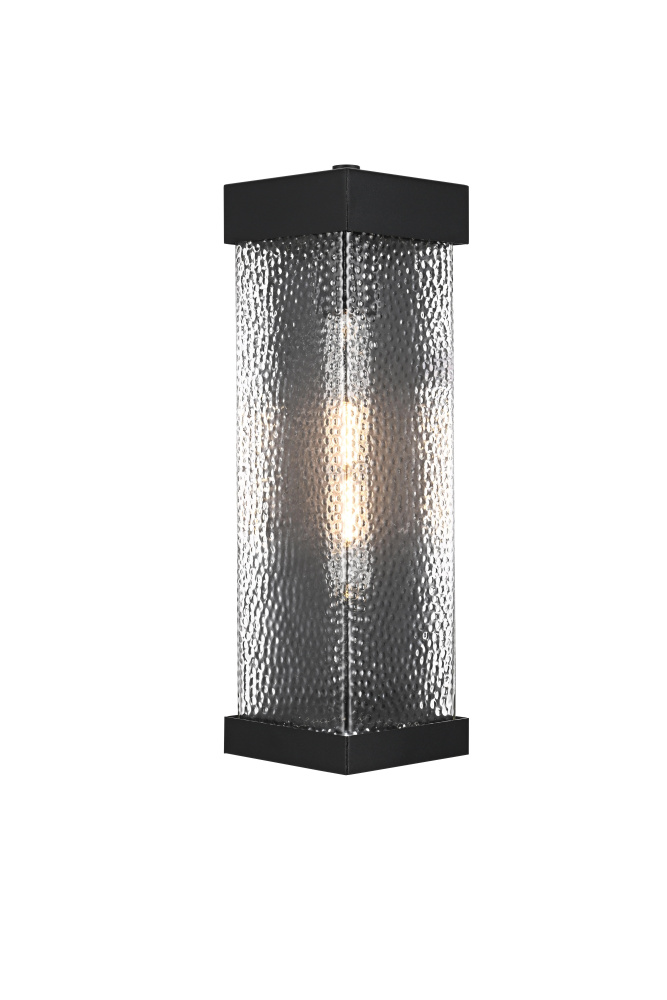 Wall sconce W6.5&#34; E8.5&#34; H16&#34; L1 Black (1Box)