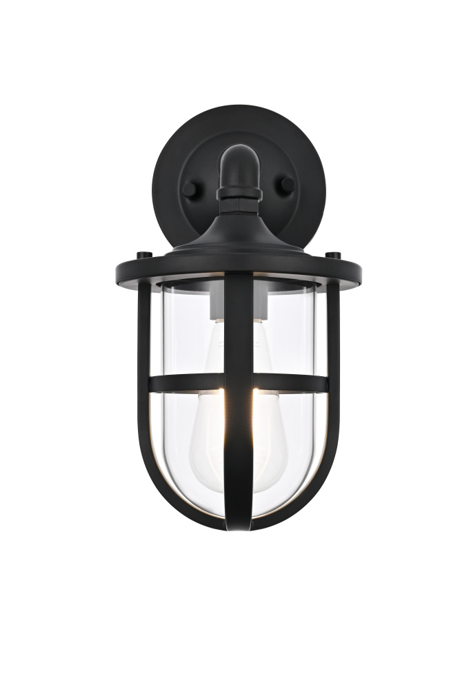 Wall Sconce W6&#34;xH11.5&#34;xE8&#34; Black