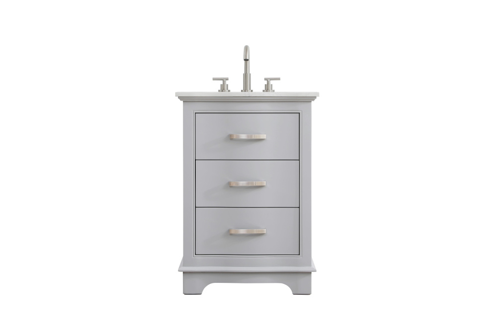 Vanity Cabinet 24&#34;W x 22&#34;D x 34&#34;H grey