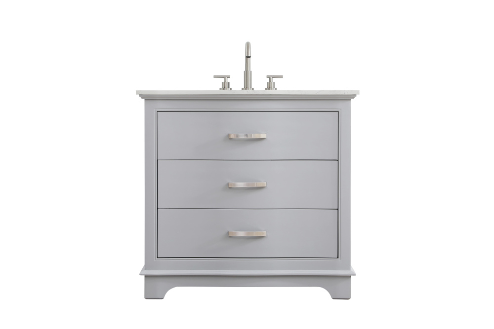 Vanity Cabinet 36&#34;W x 22&#34;D x 34&#34;H grey