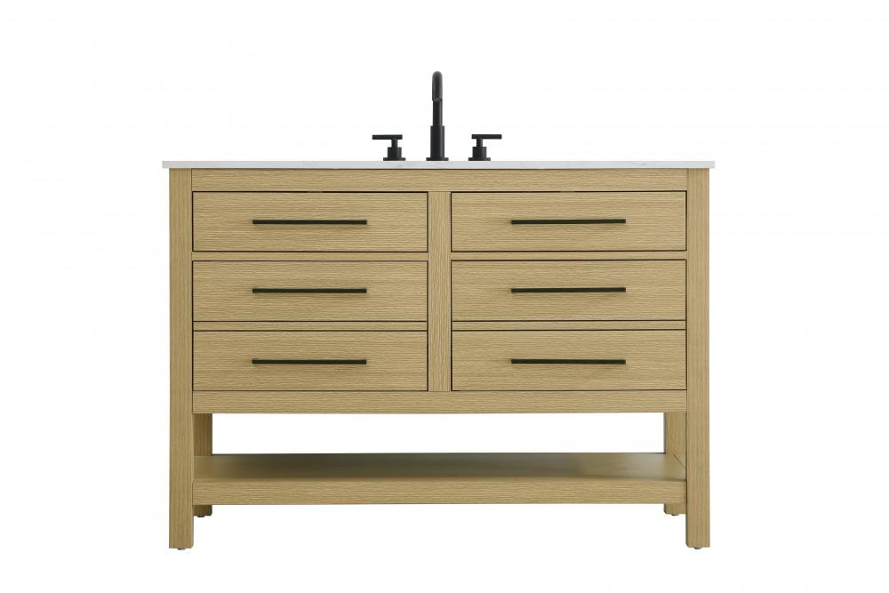 Vanity Cabinet 4DW 48&#34;W x 22&#34;D x 34&#34;H Honey Brown