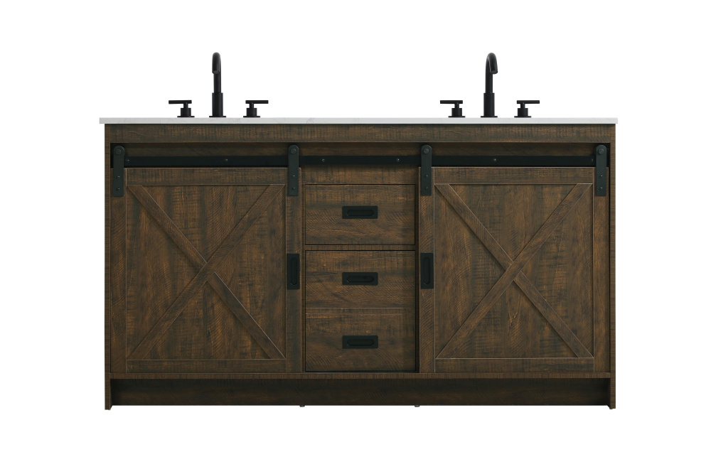 Vanity Cabinet 2Dr 2Dw 60&#39;&#39;x34&#39;&#39;x22&#39;&#39; Expresso