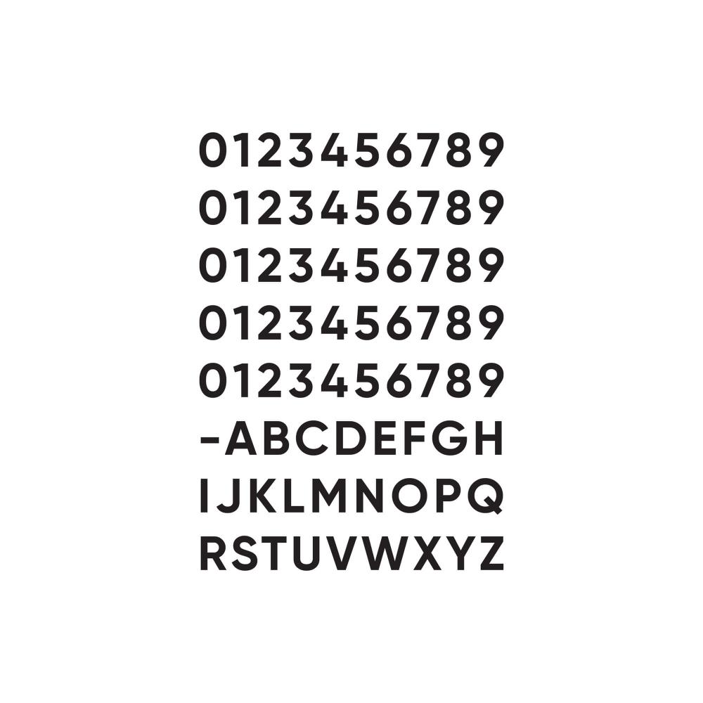 SQS10 Number Pack 50# +27 Letters
